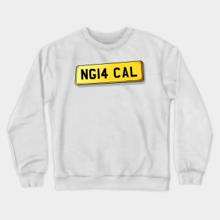 NG14 CAL Calverton Number Plate Crewneck Sweatshirt